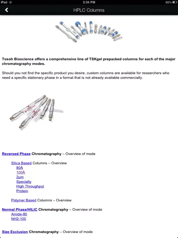 Capturas de tela do Chromatography Calculator iPad 