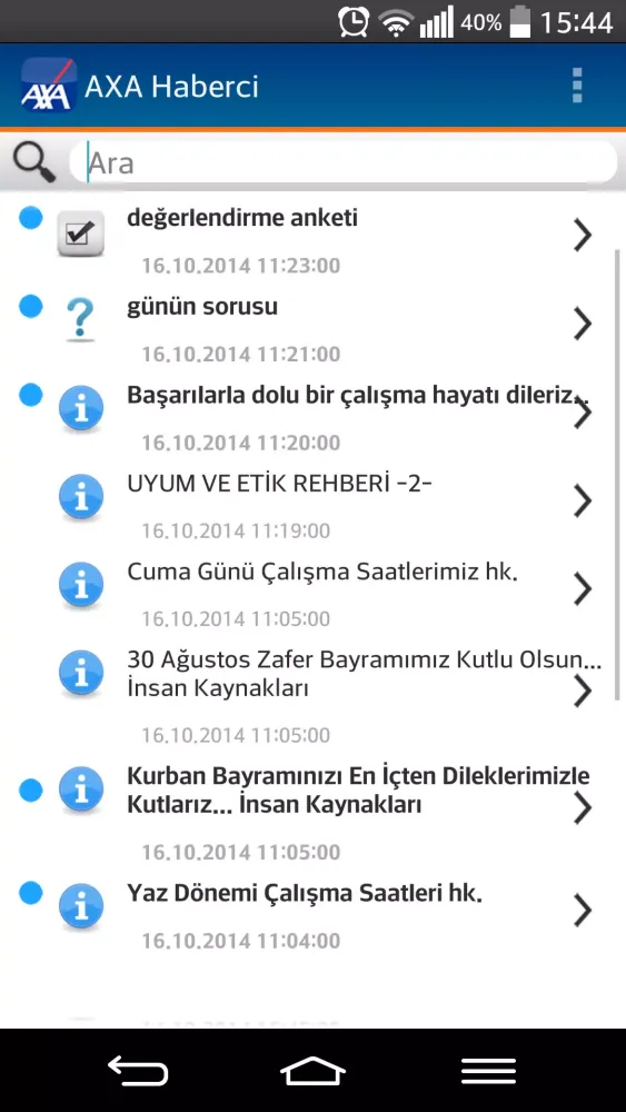 AXA Haberci应用截图