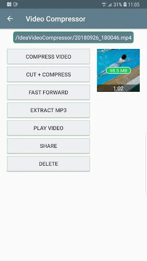 ภาพหน้าจอของ Video Compressor &Video Cutter