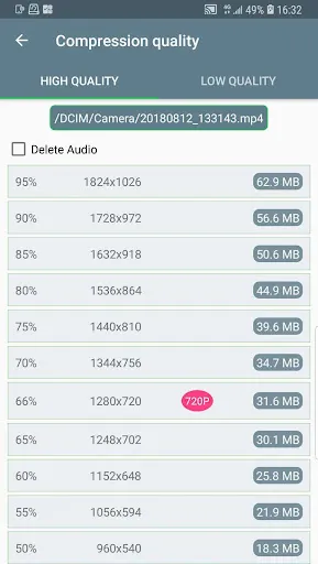 ภาพหน้าจอของ Video Compressor &Video Cutter