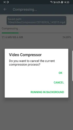 ภาพหน้าจอของ Video Compressor &Video Cutter
