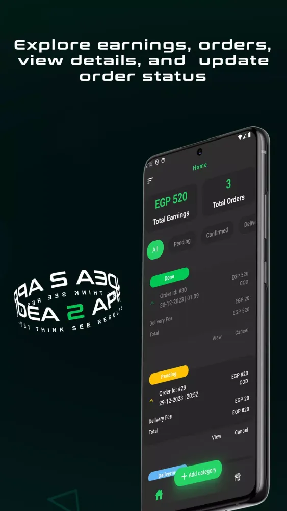 Idea2App Vendor Screenshots