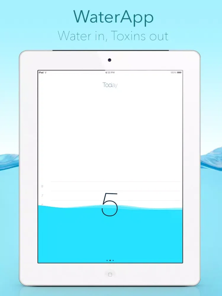 ภาพหน้าจอของ WaterApp - Water In, Toxins Out iPad 