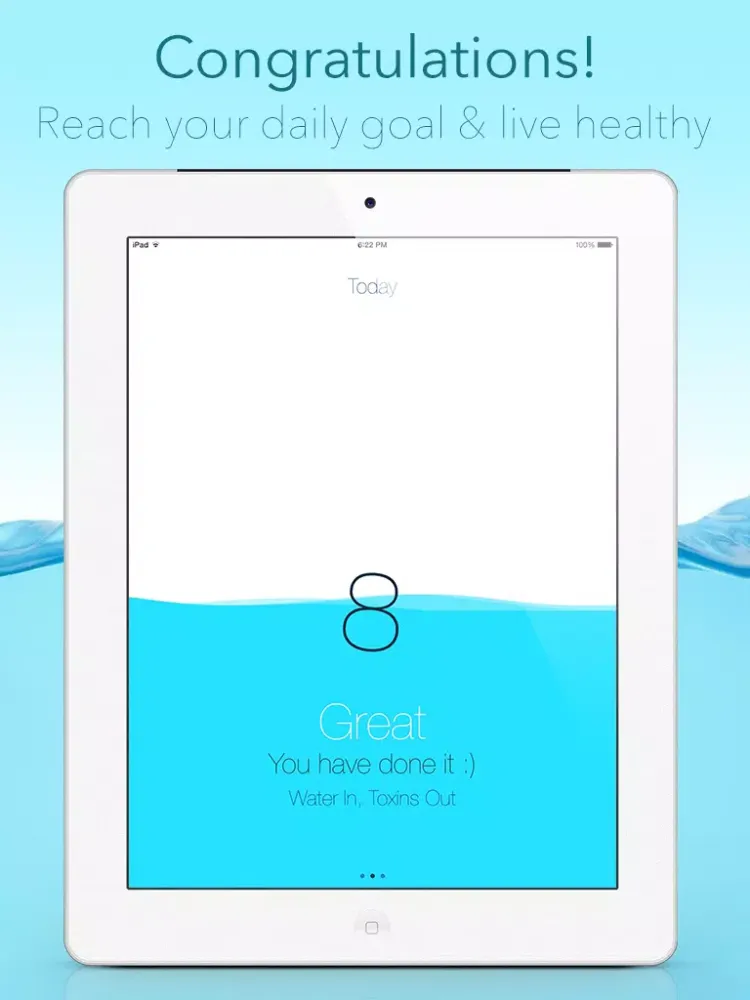 ภาพหน้าจอของ WaterApp - Water In, Toxins Out iPad 
