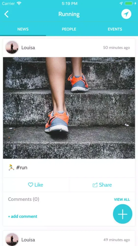 Ảnh chụp màn hình của FitOut: Your fitness network