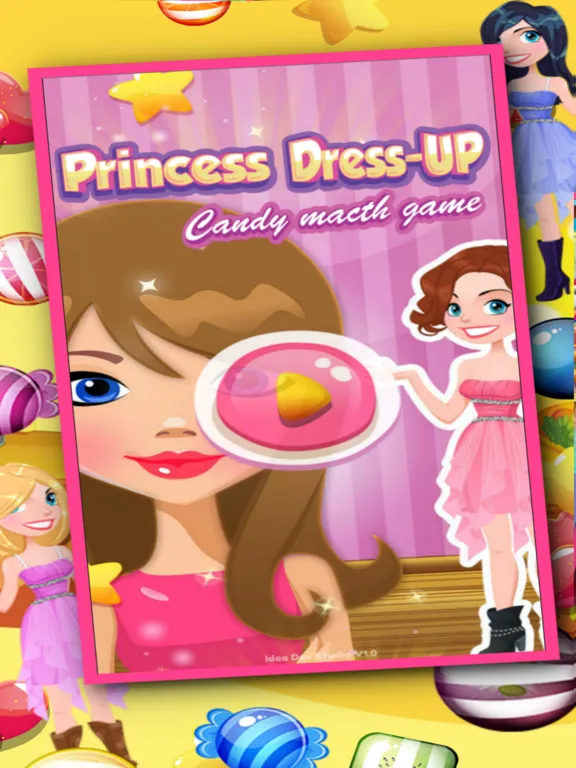 Captures d'écran de Princess Dress UP Candy Macth 3 Game iPad 