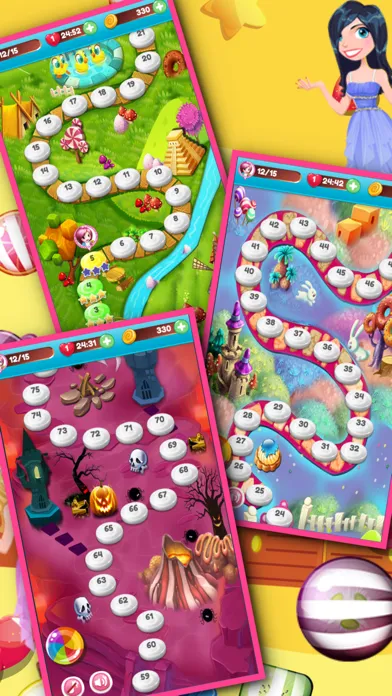 Captures d'écran de Princess Dress UP Candy Macth 3 Game