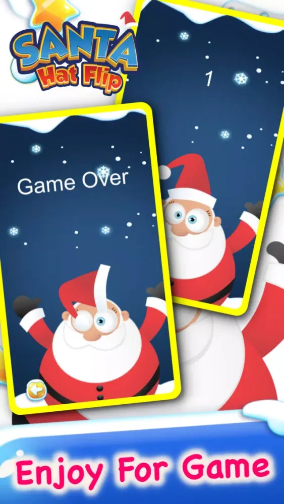Christmas Santa Hat Flip Challenge Games应用截图