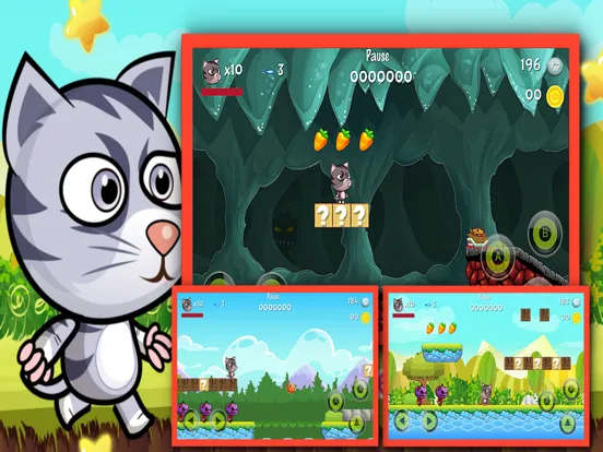Screenshot di Super My Cat Hero : A Funny Fight adventure game for kids iPad 