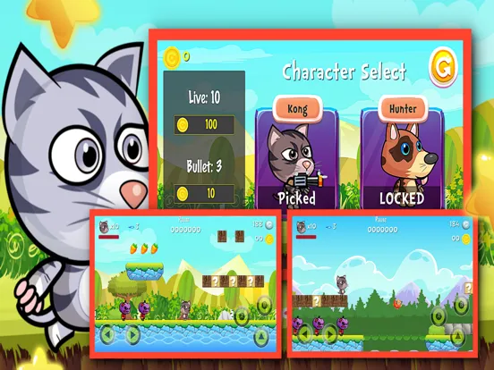 Screenshot di Super My Cat Hero : A Funny Fight adventure game for kids iPad 