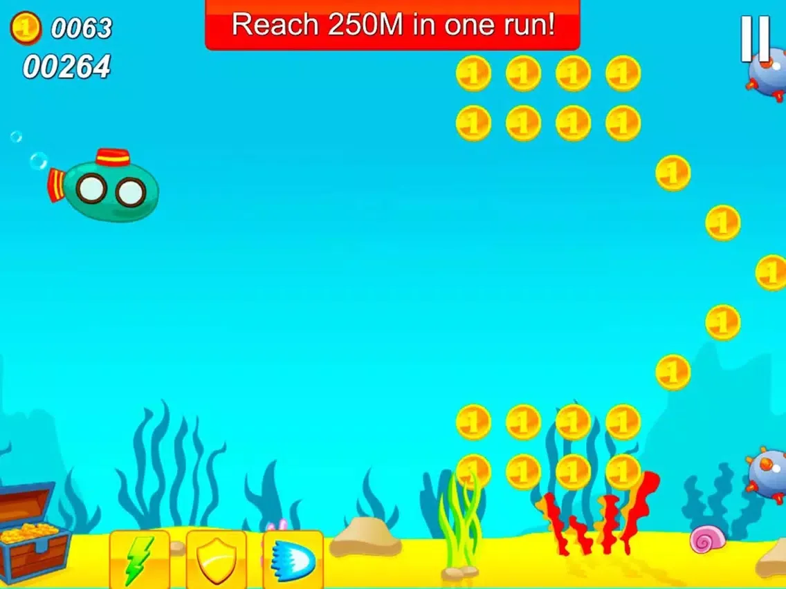 Ảnh chụp màn hình của Navy Submarine Sea Runner Mission iPad 