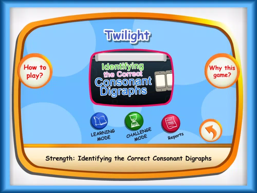 Zrzuty ekranu Twillight :Consonant Diagraph related game iPad 