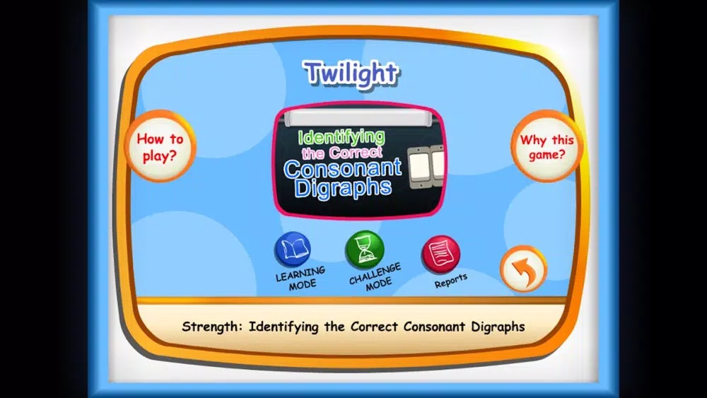 Zrzuty ekranu Twillight :Consonant Diagraph related game