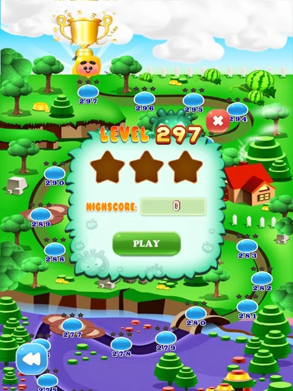 Tangkapan skrin Fruit Garden Smasher -Swipe Drawpipe Bump Puzzle iPad 