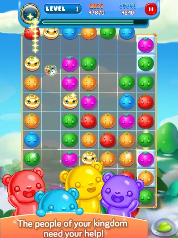 Tangkapan skrin Fruit Garden Smasher -Swipe Drawpipe Bump Puzzle iPad 