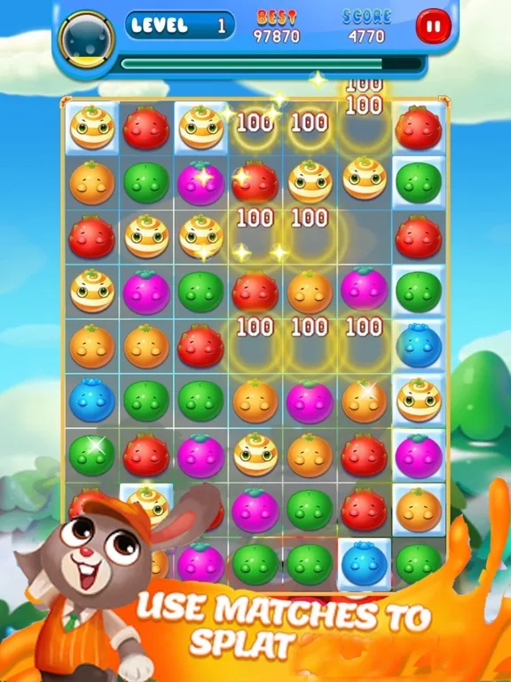 Tangkapan skrin Fruit Garden Smasher -Swipe Drawpipe Bump Puzzle iPad 