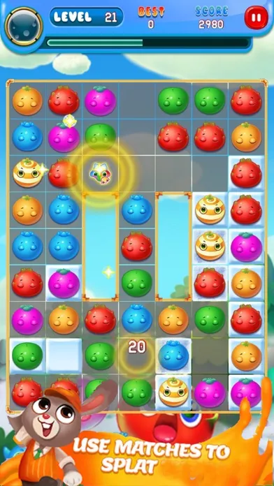 Tangkapan skrin Fruit Garden Smasher -Swipe Drawpipe Bump Puzzle