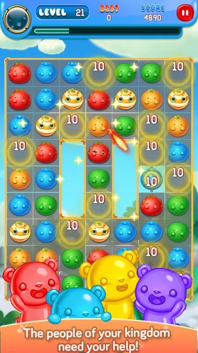 Tangkapan skrin Fruit Garden Smasher -Swipe Drawpipe Bump Puzzle