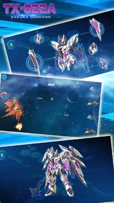 Captures d'écran de Code TX-622A: Sakura Knight for Gundann, Puzzle & Trivia Game