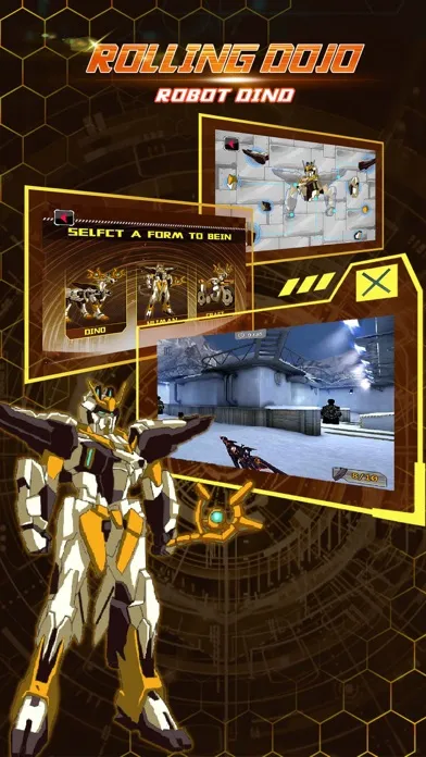 Capturas de tela do Rolling Dojo: Robot Dinosaur& Mythical Animals - Trivia & Funny Puzzle & Dragon Game