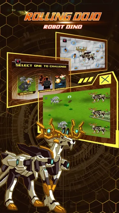 Capturas de tela do Rolling Dojo: Robot Dinosaur& Mythical Animals - Trivia & Funny Puzzle & Dragon Game