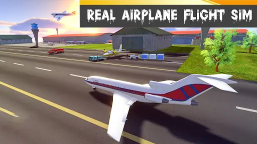 ภาพหน้าจอของ Airplane Game Flight Pilot Sim