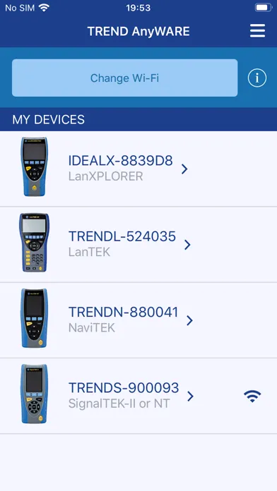 Capturas de pantalla de TREND AnyWARE™