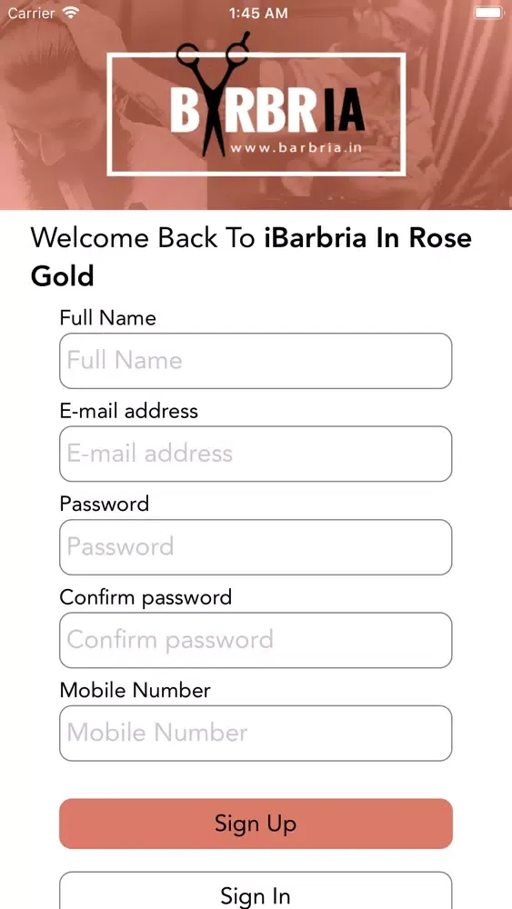 iBarbria In Rose Gold স্ক্রিনশট