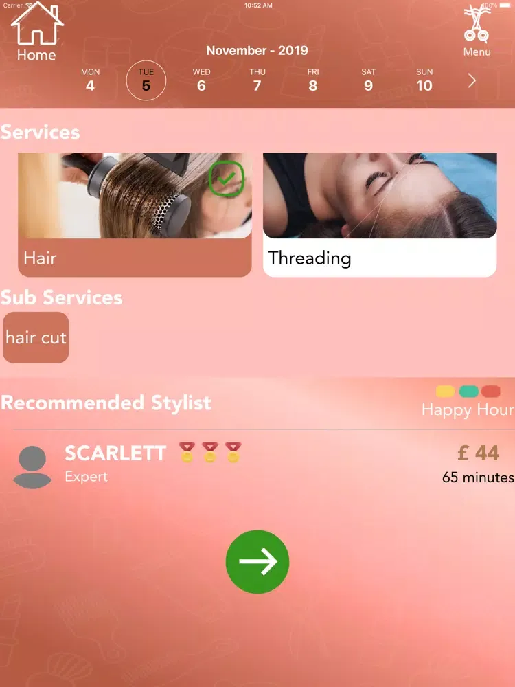Josephine Coiffure iPad  স্ক্রিনশট
