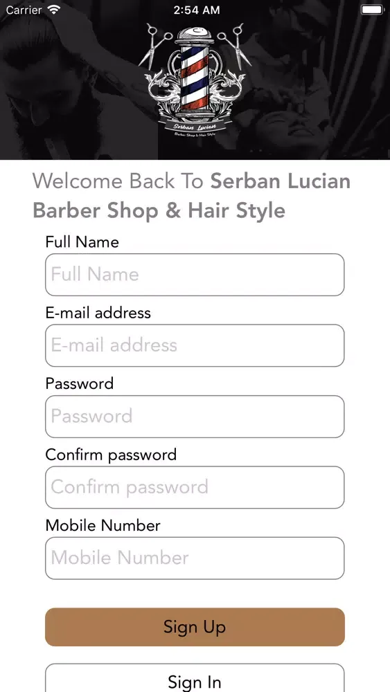 Capturas de tela do Serban Lucian Barber Shop