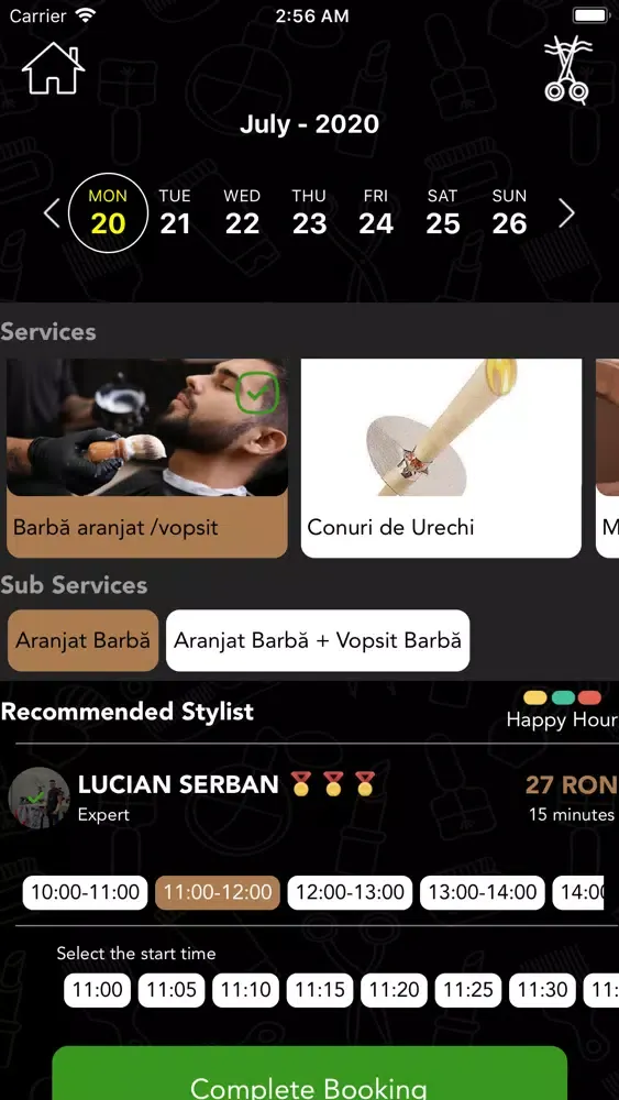 Capturas de tela do Serban Lucian Barber Shop