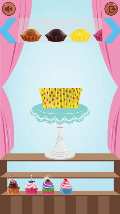ภาพหน้าจอของ Cupcake Maker : decorate cakes