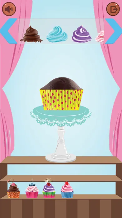 ภาพหน้าจอของ Cupcake Maker : decorate cakes