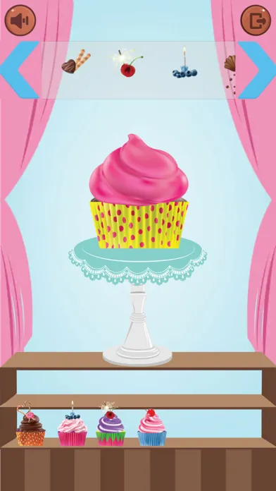 ภาพหน้าจอของ Cupcake Maker : decorate cakes