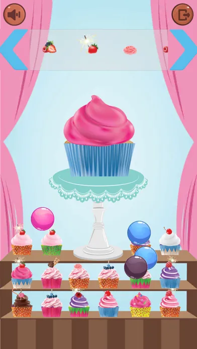 ภาพหน้าจอของ Cupcake Maker : decorate cakes