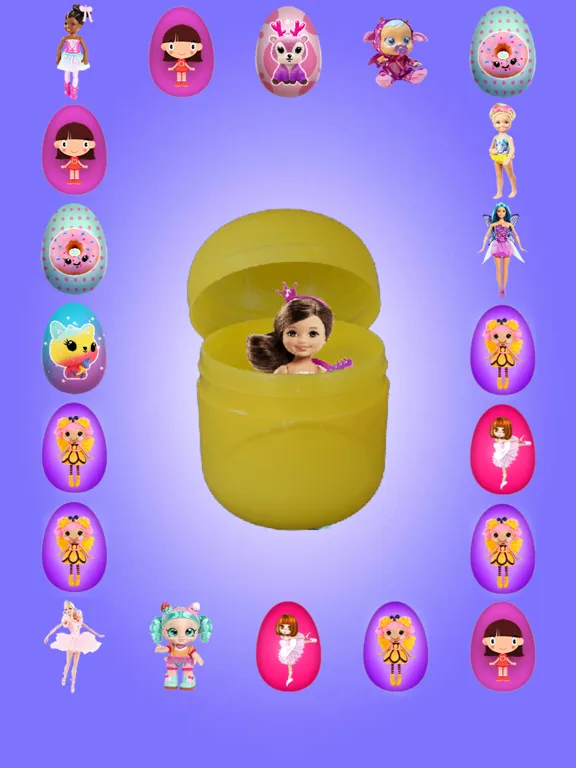 Capturas de tela do Surprise Eggs GIRLS iPad 