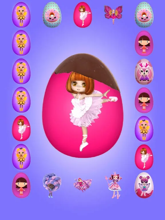 Capturas de tela do Surprise Eggs GIRLS iPad 
