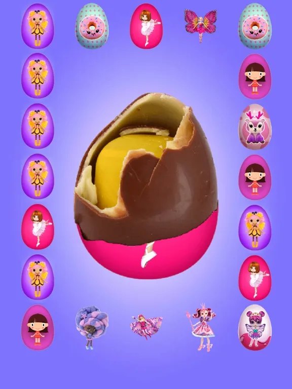 Capturas de tela do Surprise Eggs GIRLS iPad 
