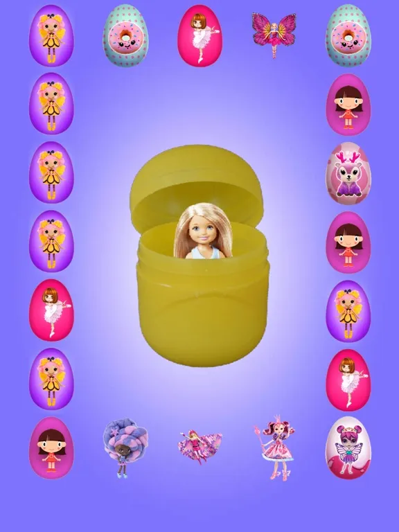 Capturas de tela do Surprise Eggs GIRLS iPad 