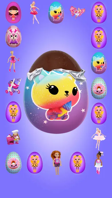 Capturas de tela do Surprise Eggs GIRLS