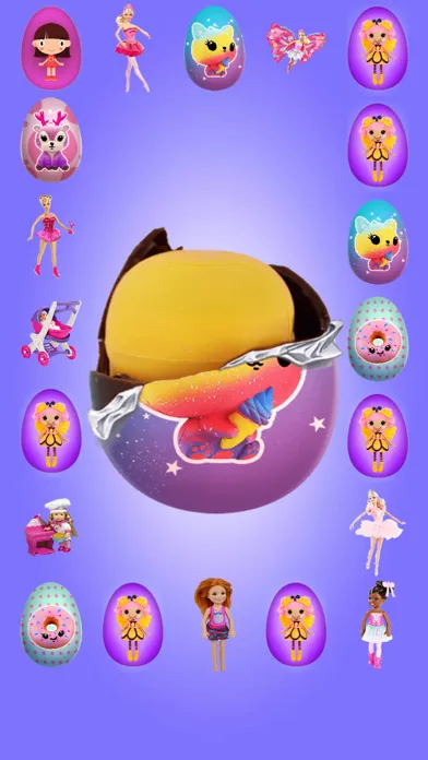 Capturas de tela do Surprise Eggs GIRLS