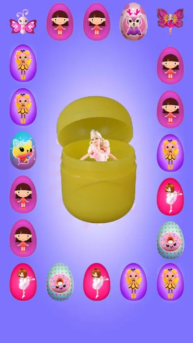 Capturas de tela do Surprise Eggs GIRLS