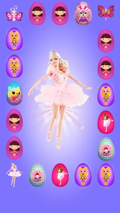 Capturas de tela do Surprise Eggs GIRLS