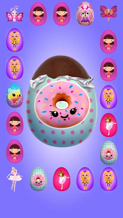 Capturas de tela do Surprise Eggs GIRLS