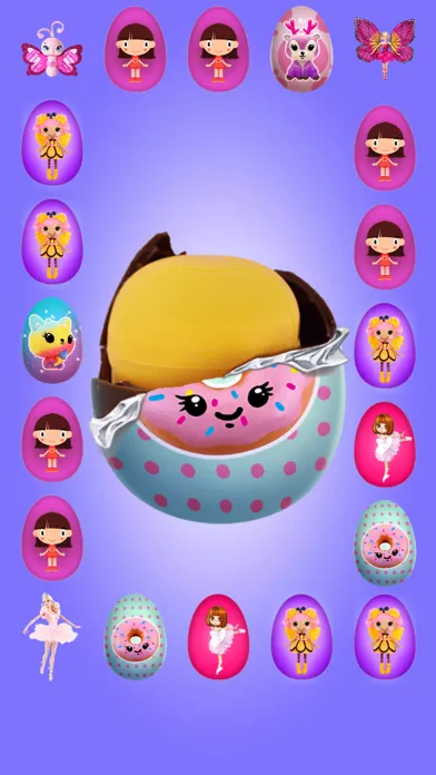 Capturas de tela do Surprise Eggs GIRLS