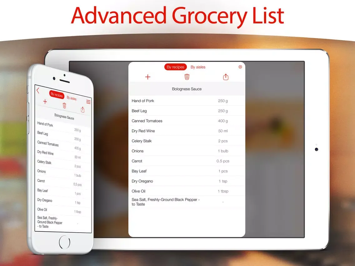 Capturas de tela do Yum-Yum! 1000+ Recipes with Step-by-Step Photos & Grocery Shopping List. Premium Version iPad 