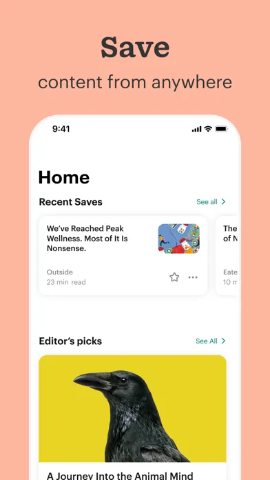 Captures d'écran de Pocket: Stay Informed