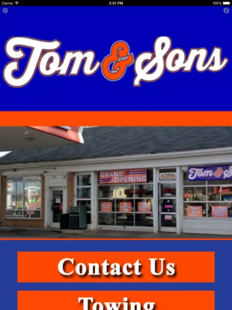 Tom and Son's Auto iPad  スクリーンショット