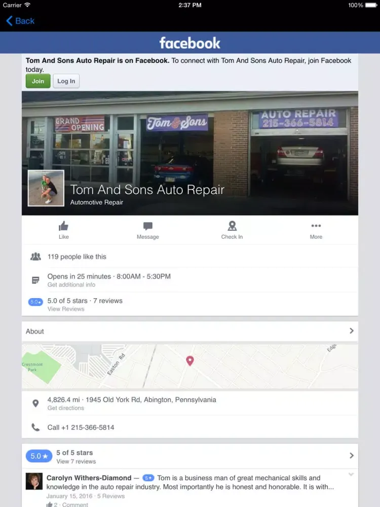Tom and Son's Auto iPad  スクリーンショット