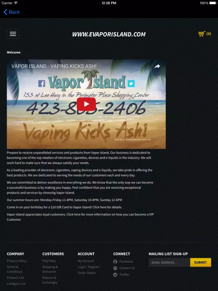Vapor Island iPad  スクリーンショット